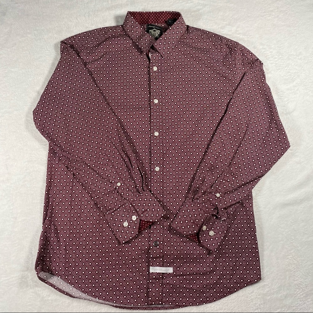 EUC English Laundry Red and White Dress Shirt